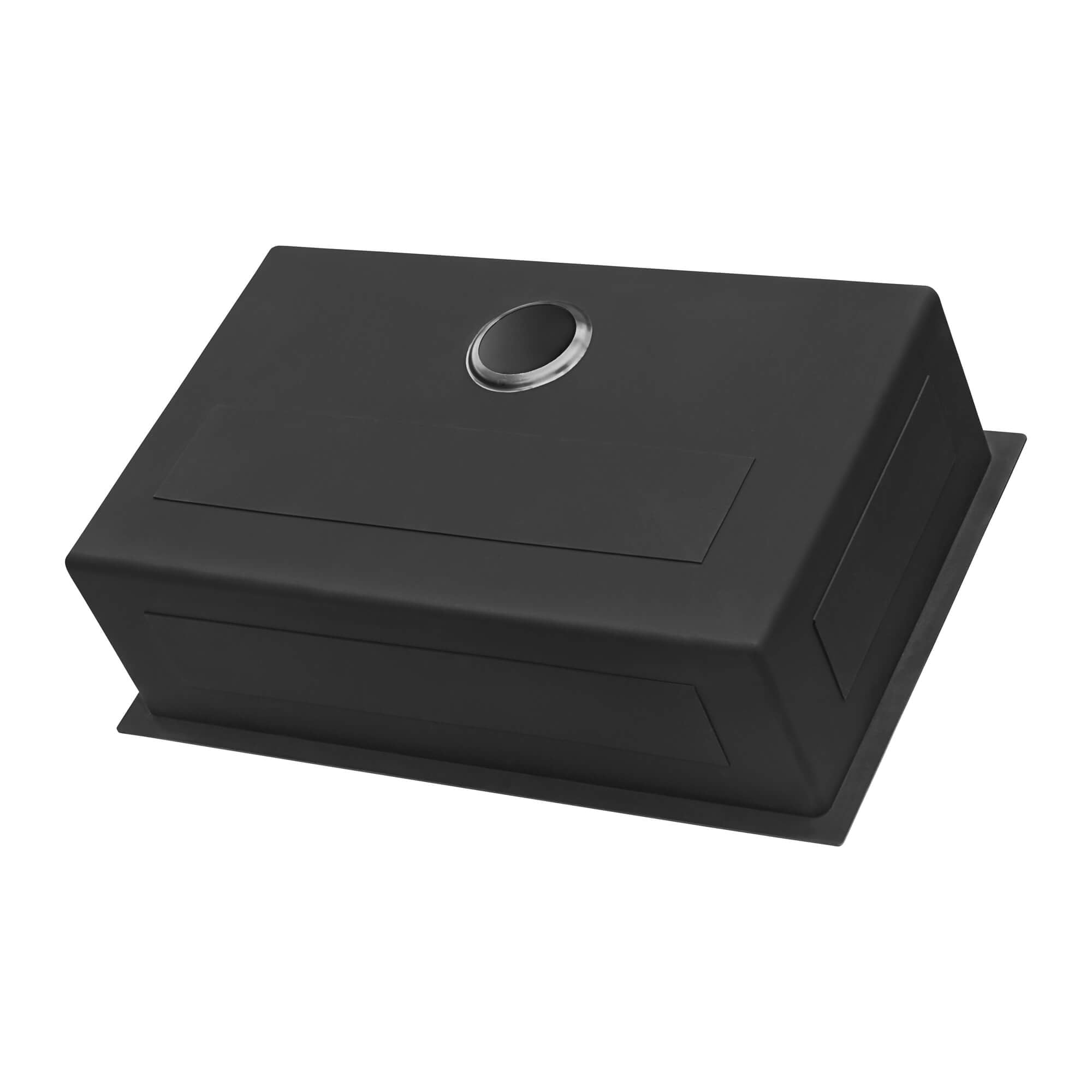 Ruvati Terraza — Tarja de Cocina en Acero Inoxidable — Negro Gunmetal — 3
