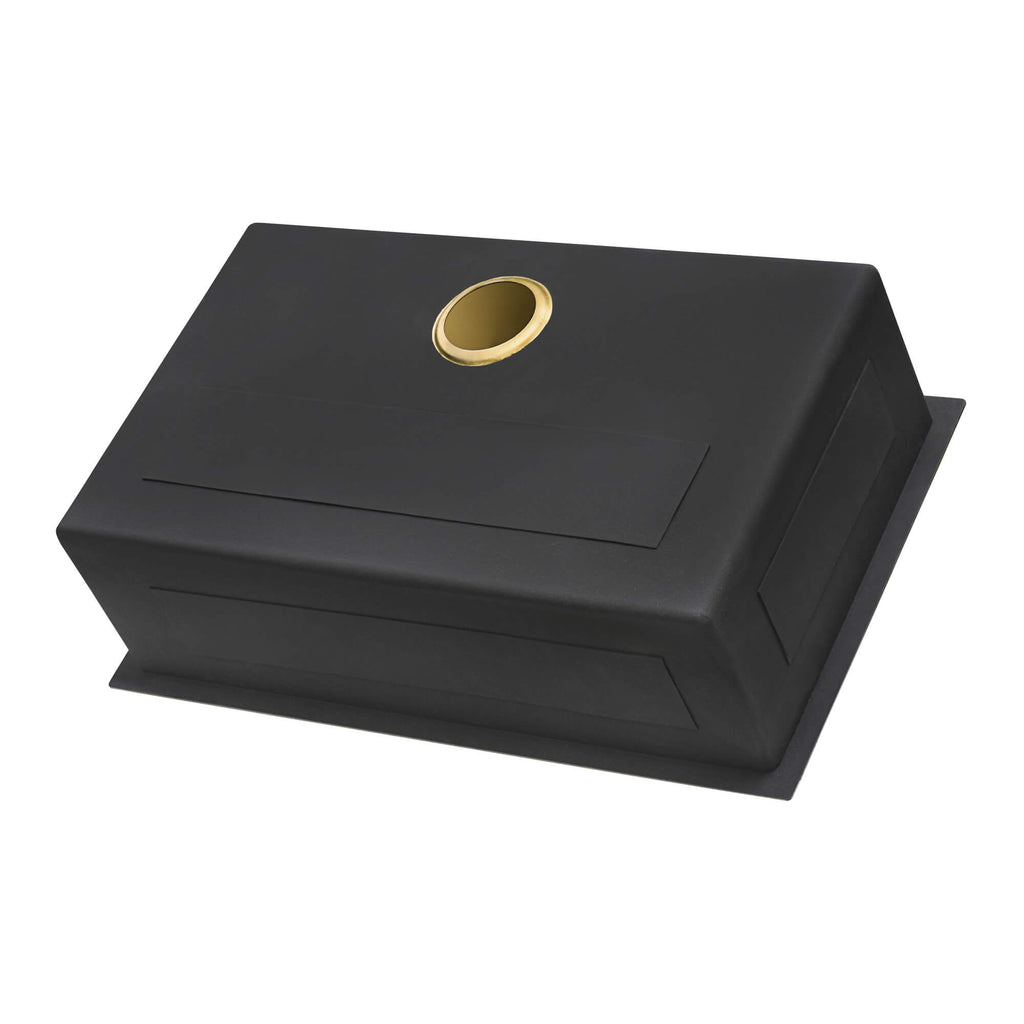 Ruvati Terraza — Tarja de Cocina en Acero Inoxidable — Oro Mate — 3