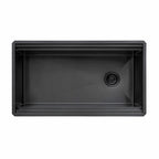 Ruvati Dual-Tier Pro — Tarja Workstation de Cocina en Acero Inoxidable — Negro Gunmetal — 3