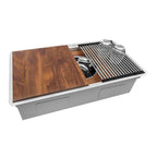 Ruvati Dual-Tier Pro — Tarja Workstation de Cocina en Acero Inoxidable — Acero Inoxidable — 2
