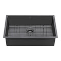 Ruvati Terraza — Tarja de Cocina en Acero Inoxidable — Negro Gunmetal