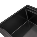 Ruvati Dual-Tier Pro — Tarja Workstation de Cocina en Acero Inoxidable — Negro Gunmetal — 4