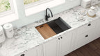 Ruvati Giana — Tarja Workstation de Cocina en Acero Inoxidable — Negro Gunmetal — 2