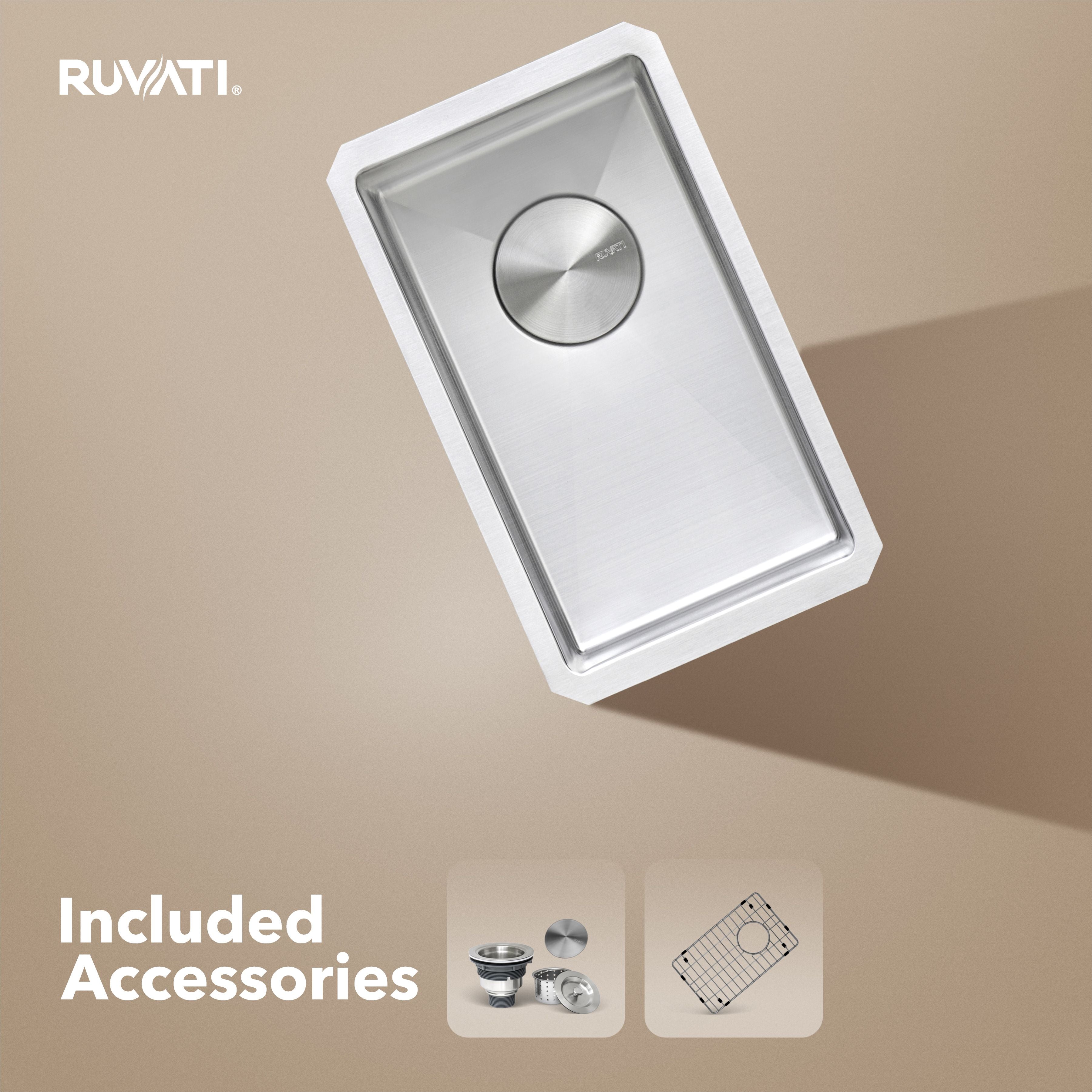 Ruvati Gravena — Tarja de Bar / Prep en Acero Inoxidable — Acero Inoxidable — 2
