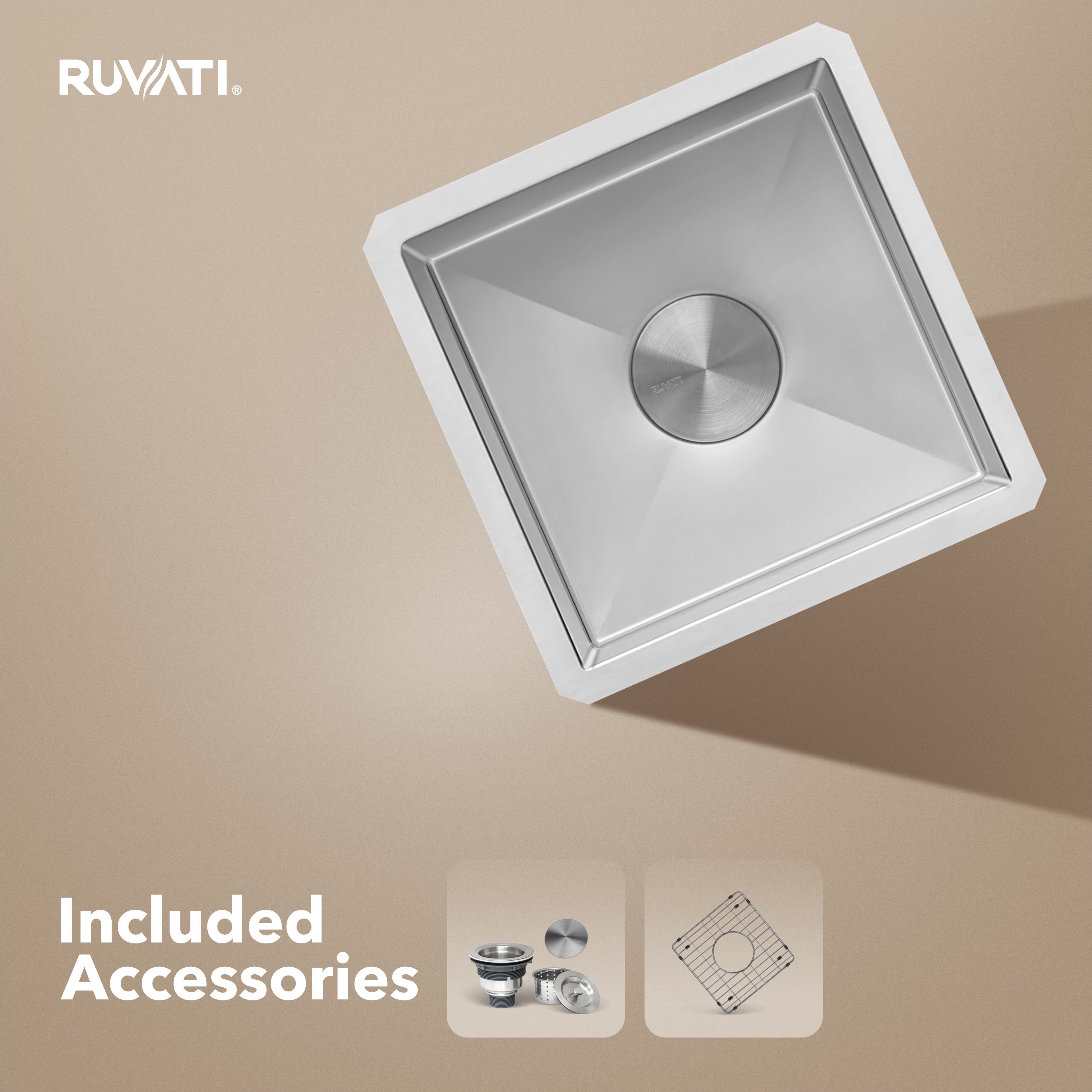 Ruvati Gravena — Tarja de Bar / Prep en Acero Inoxidable — Acero Inoxidable — 2