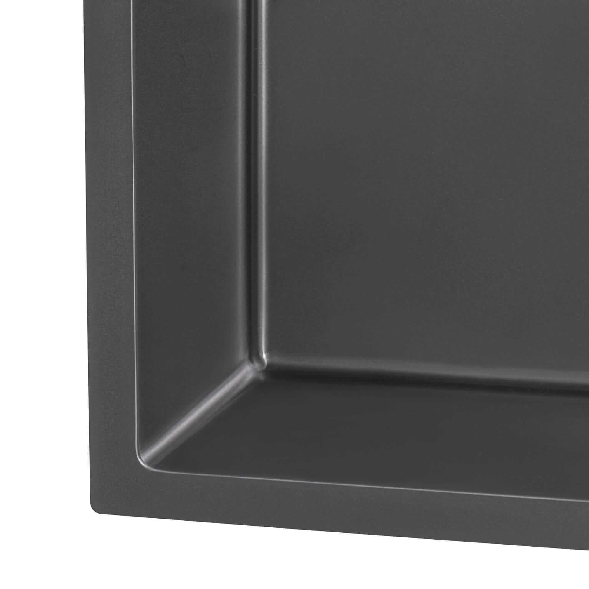 Ruvati Terraza — Tarja de Bar / Prep en Acero Inoxidable — Negro Gunmetal — 3
