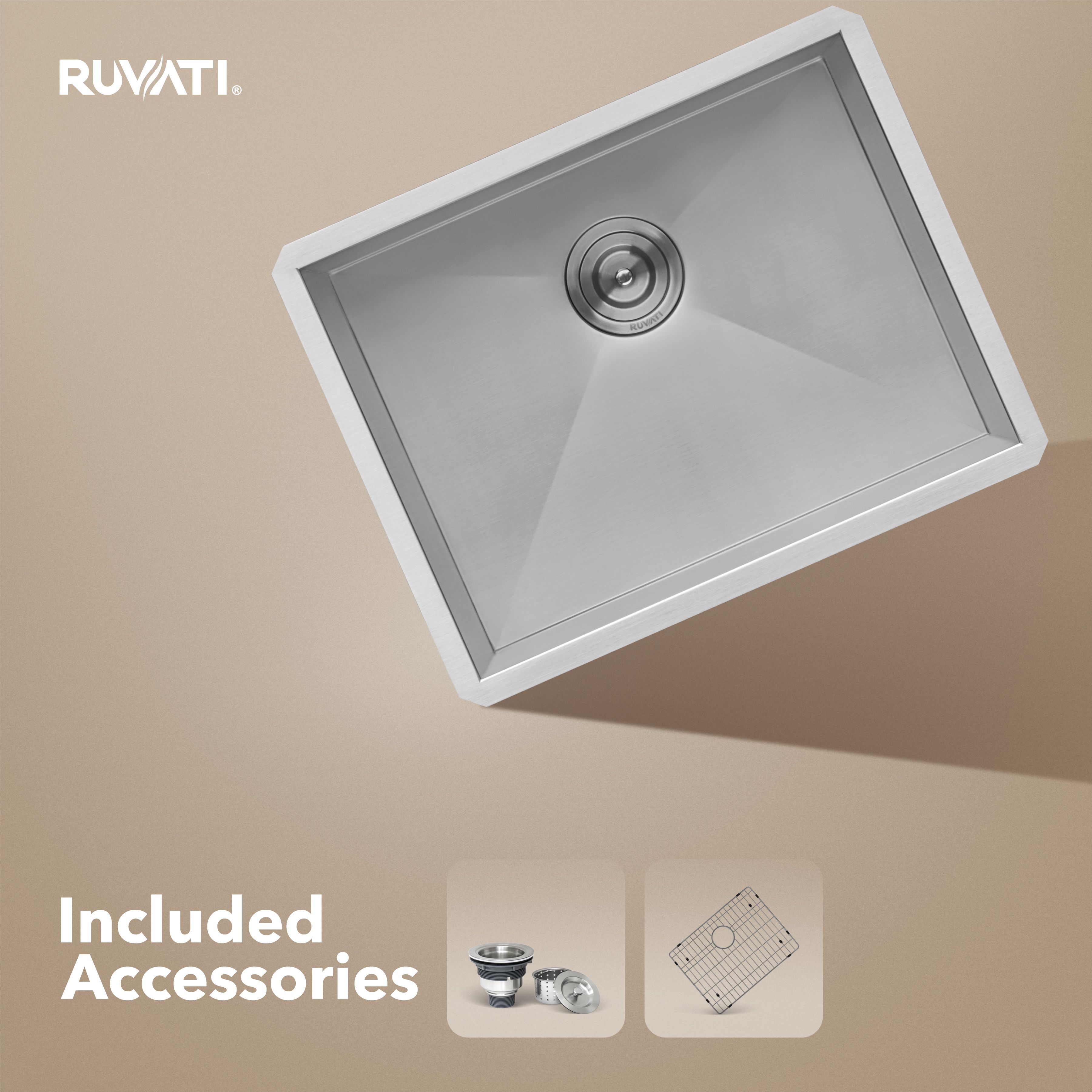 Ruvati Nesta — Tarja de Cocina en Acero Inoxidable — Acero Inoxidable — 2