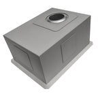 Ruvati Terraza — Tarja de Bar / Prep en Acero Inoxidable — Negro Gunmetal — 4