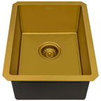 Ruvati Terraza — Tarja de Bar / Prep en Acero Inoxidable — Oro Mate — 1