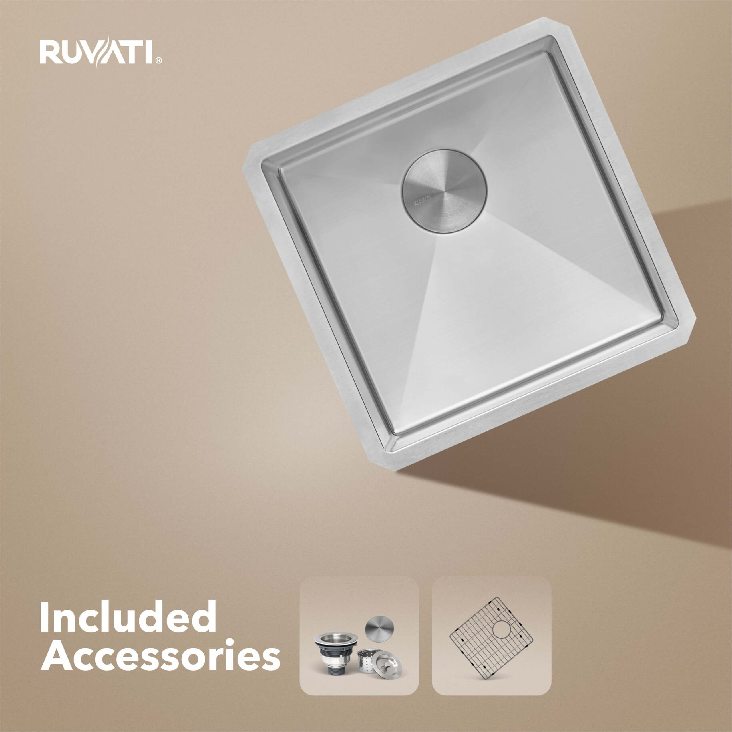 Ruvati Gravena — Tarja de Bar / Prep en Acero Inoxidable — Acero Inoxidable — 1