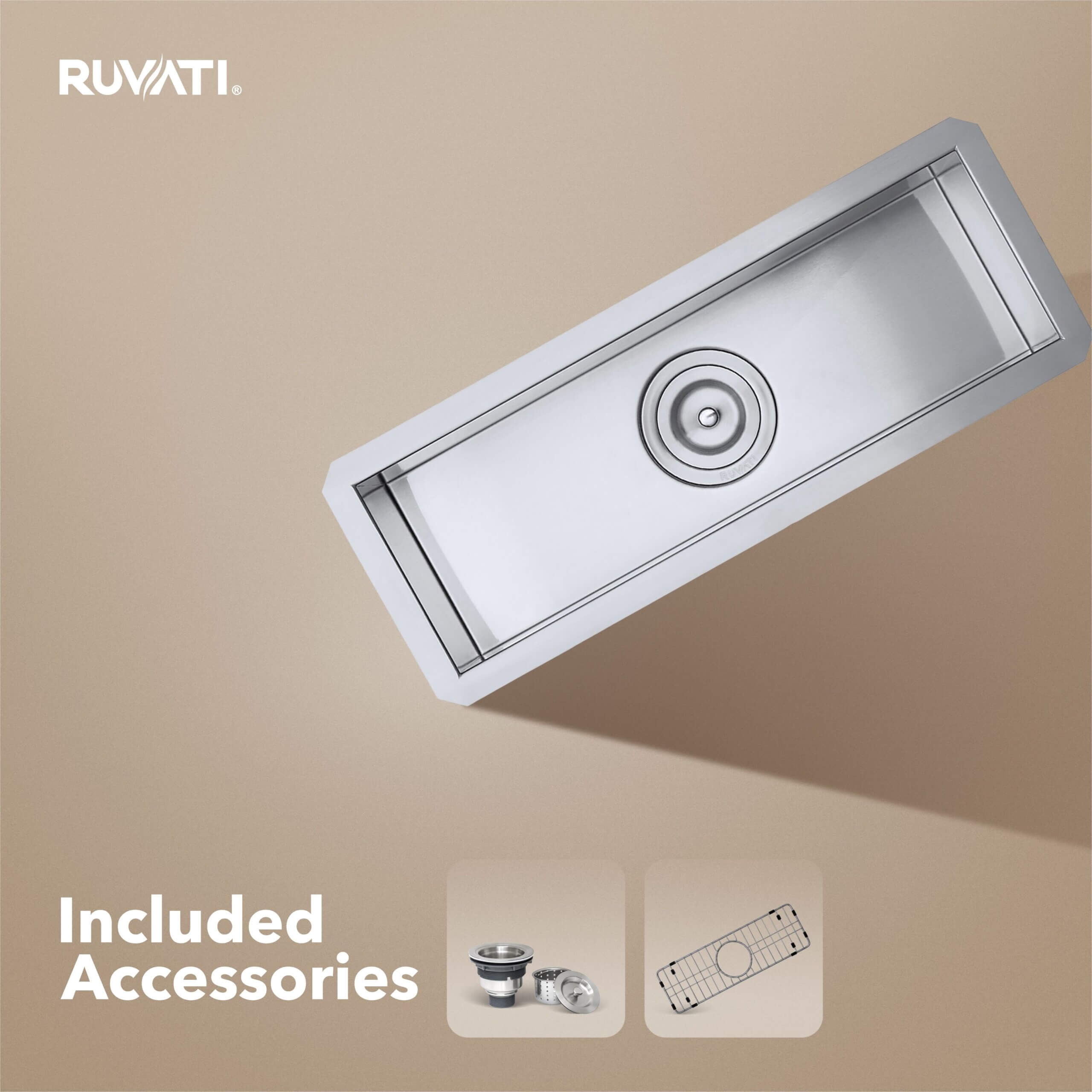 Ruvati Nesta — Tarja de Cocina en Acero Inoxidable — Acero Inoxidable — 1