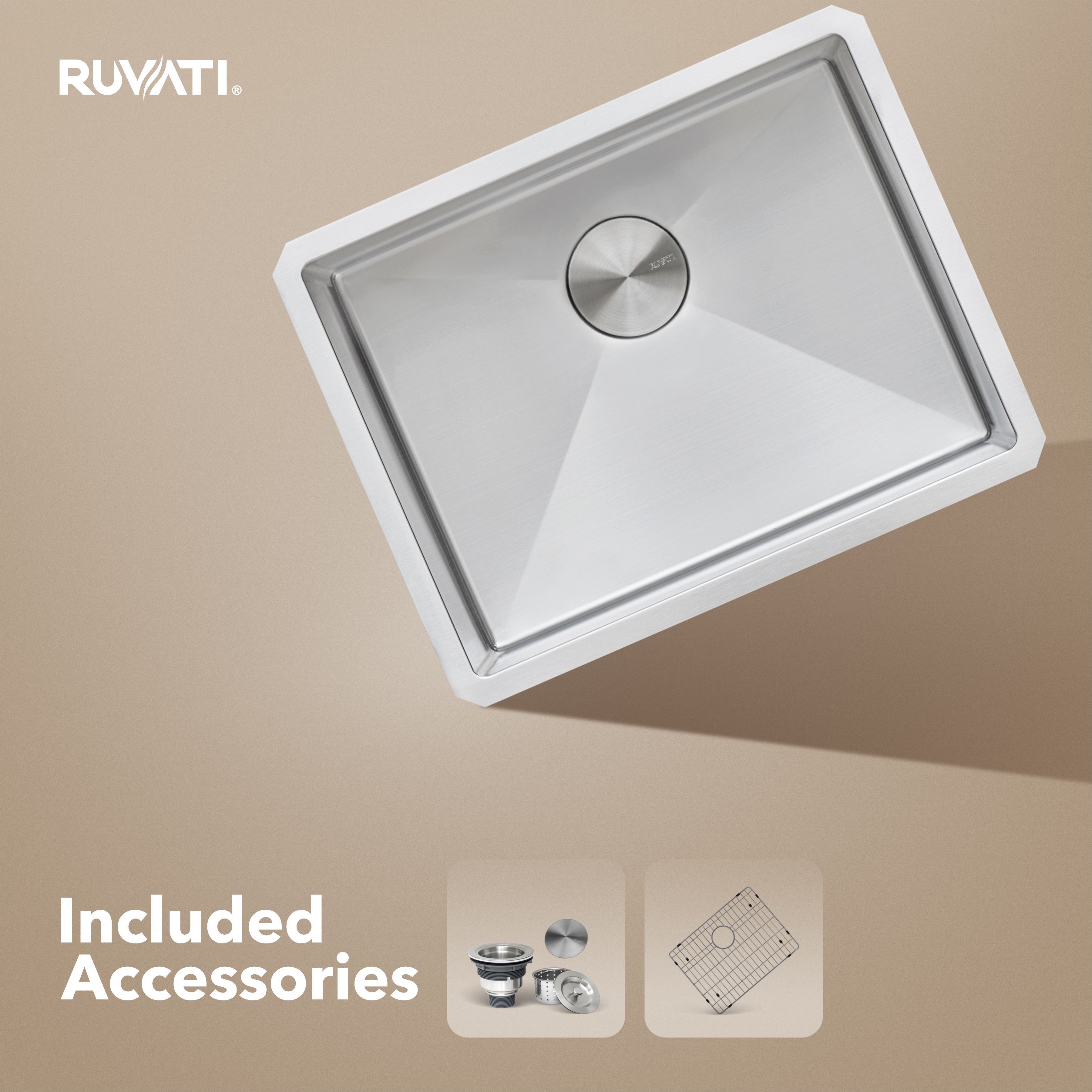 Ruvati Gravena — Tarja de Bar / Prep en Acero Inoxidable — Acero Inoxidable — 2