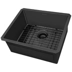 Ruvati Terraza — Tarja de Bar / Prep en Acero Inoxidable — Negro Gunmetal — 3