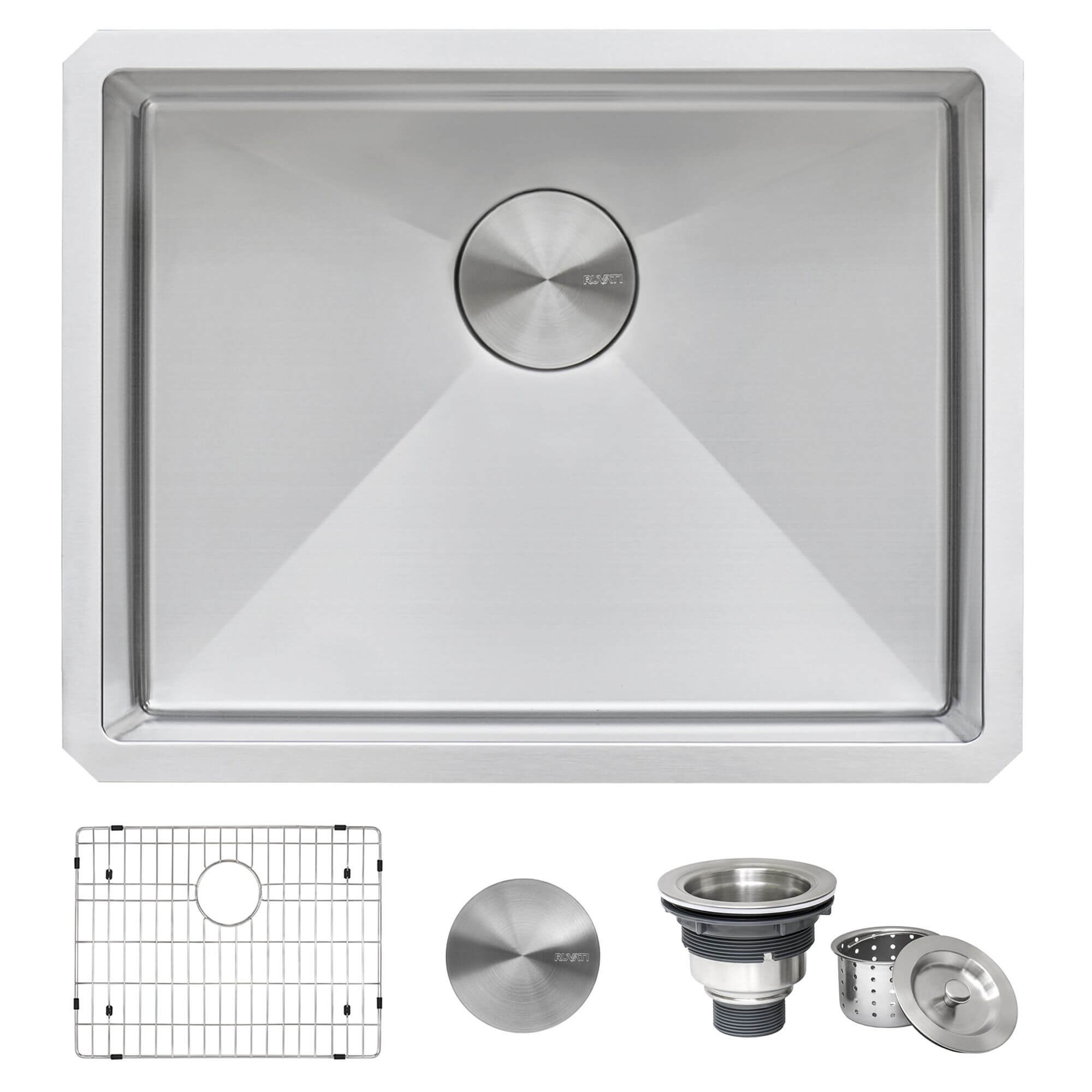 Ruvati Gravena — Tarja de Cocina en Acero Inoxidable — Acero Inoxidable