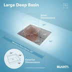 Ruvati Gravena — Tarja de Cocina en Acero Inoxidable — Acero Inoxidable — 3