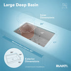 Ruvati Gravena — Tarja de Cocina en Acero Inoxidable — Acero Inoxidable — 4