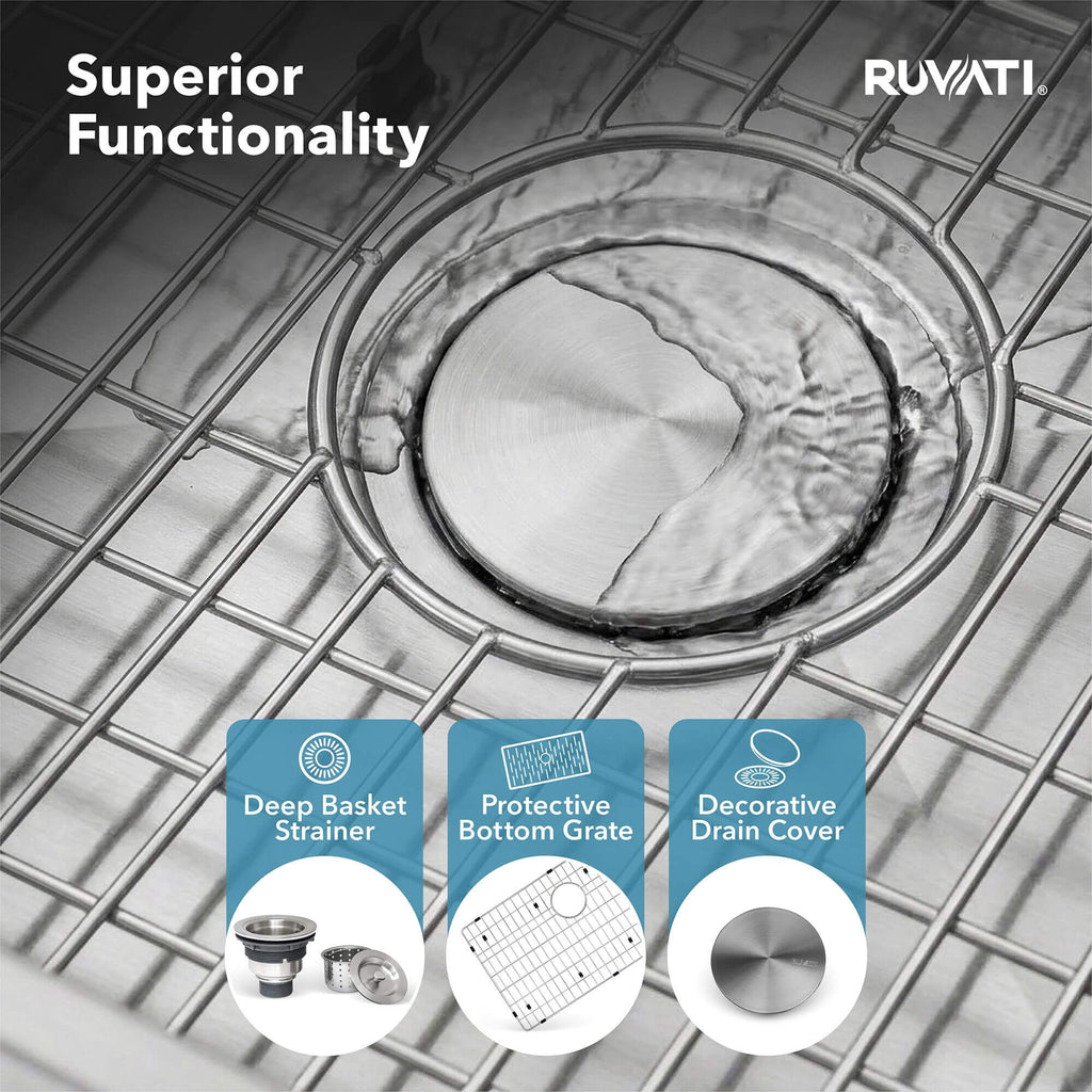 Ruvati Gravena — Tarja de Cocina en Acero Inoxidable — Acero Inoxidable — 4