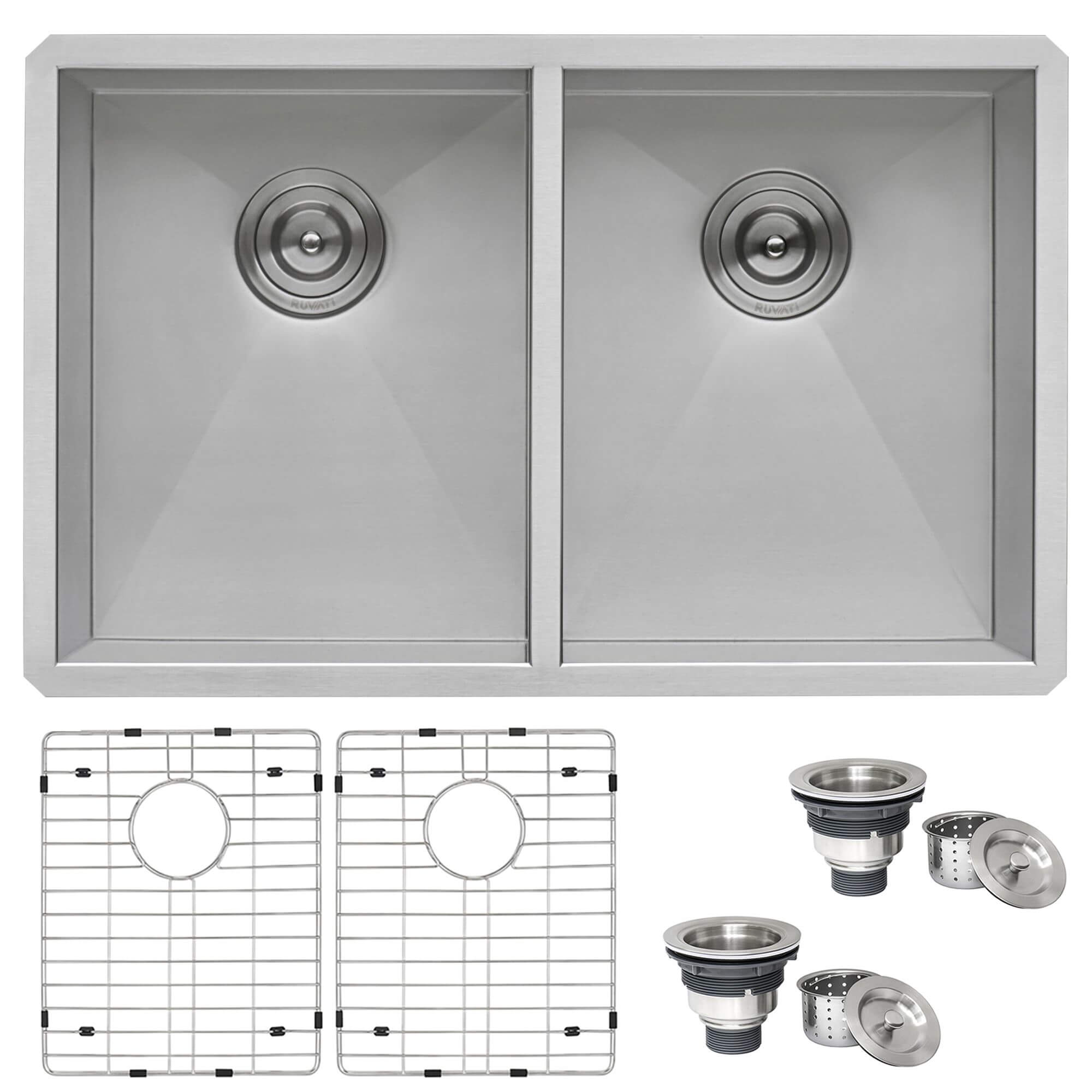Ruvati Nesta — Tarja de Cocina en Acero Inoxidable — Acero Inoxidable