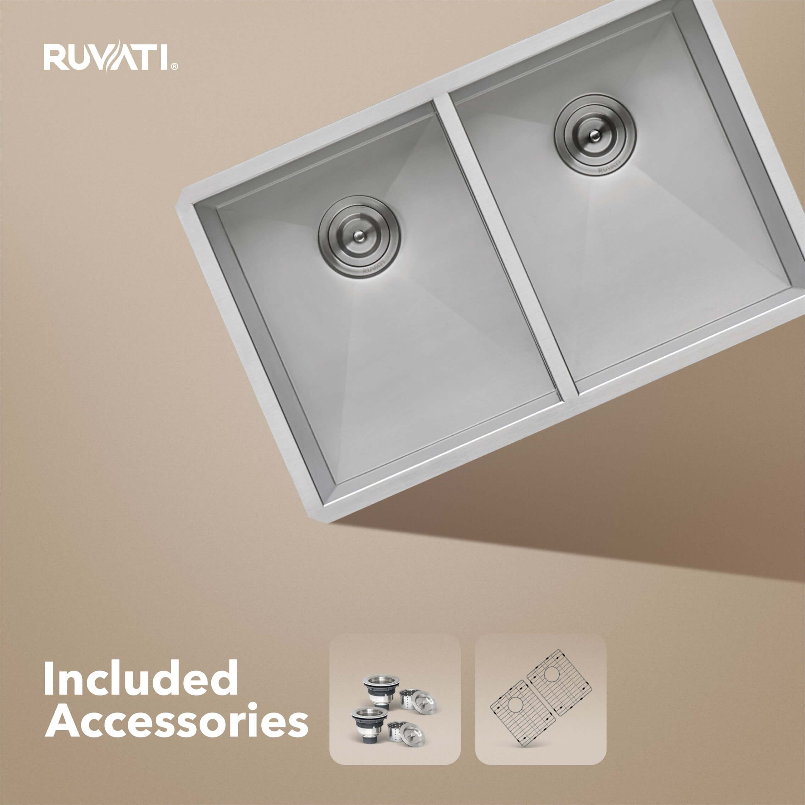 Ruvati Nesta — Tarja de Cocina en Acero Inoxidable — Acero Inoxidable — 1