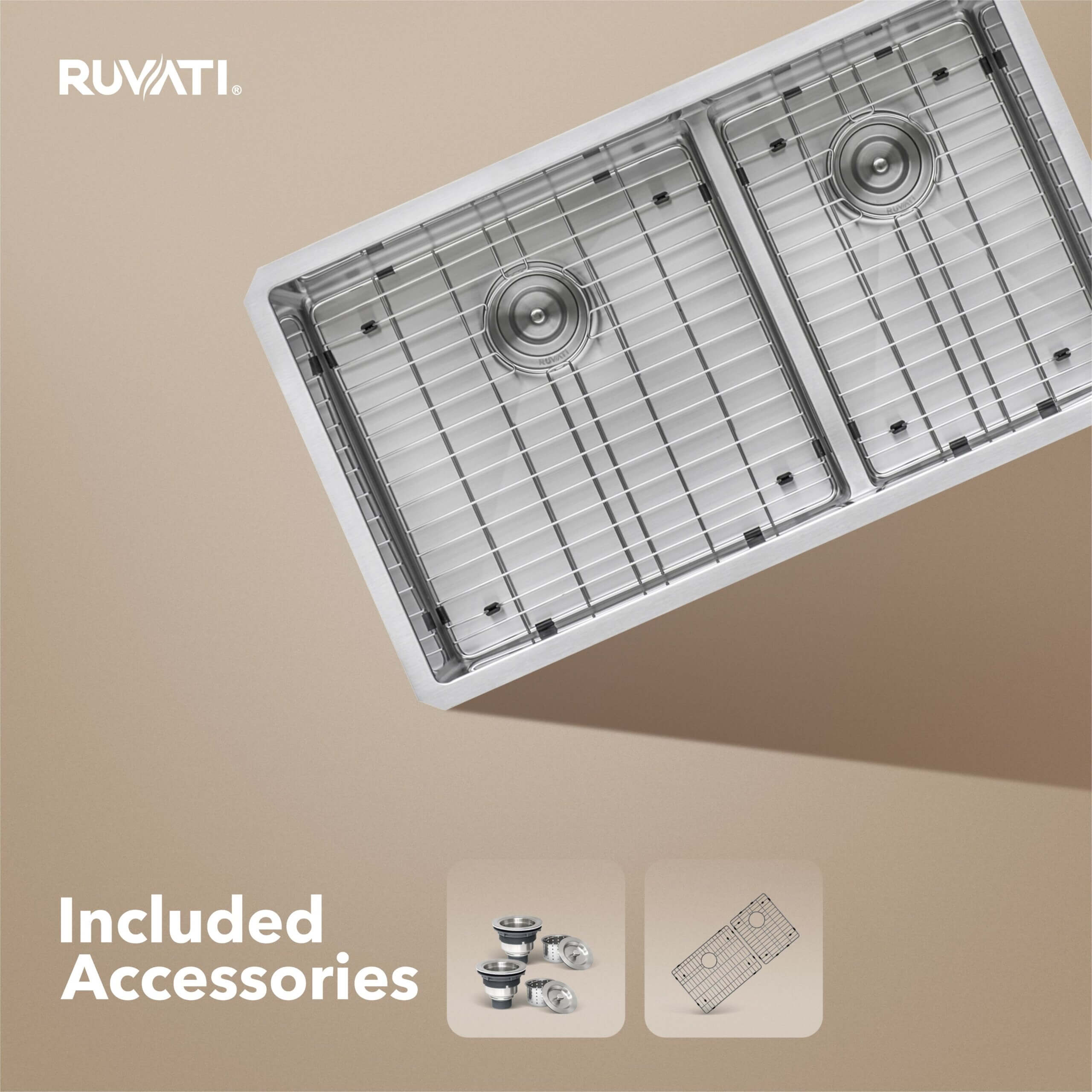 Ruvati Urbana — Tarja de Cocina en Acero Inoxidable — Acero Inoxidable — 1
