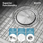 Ruvati Gravena — Tarja de Cocina en Acero Inoxidable — Acero Inoxidable — 4