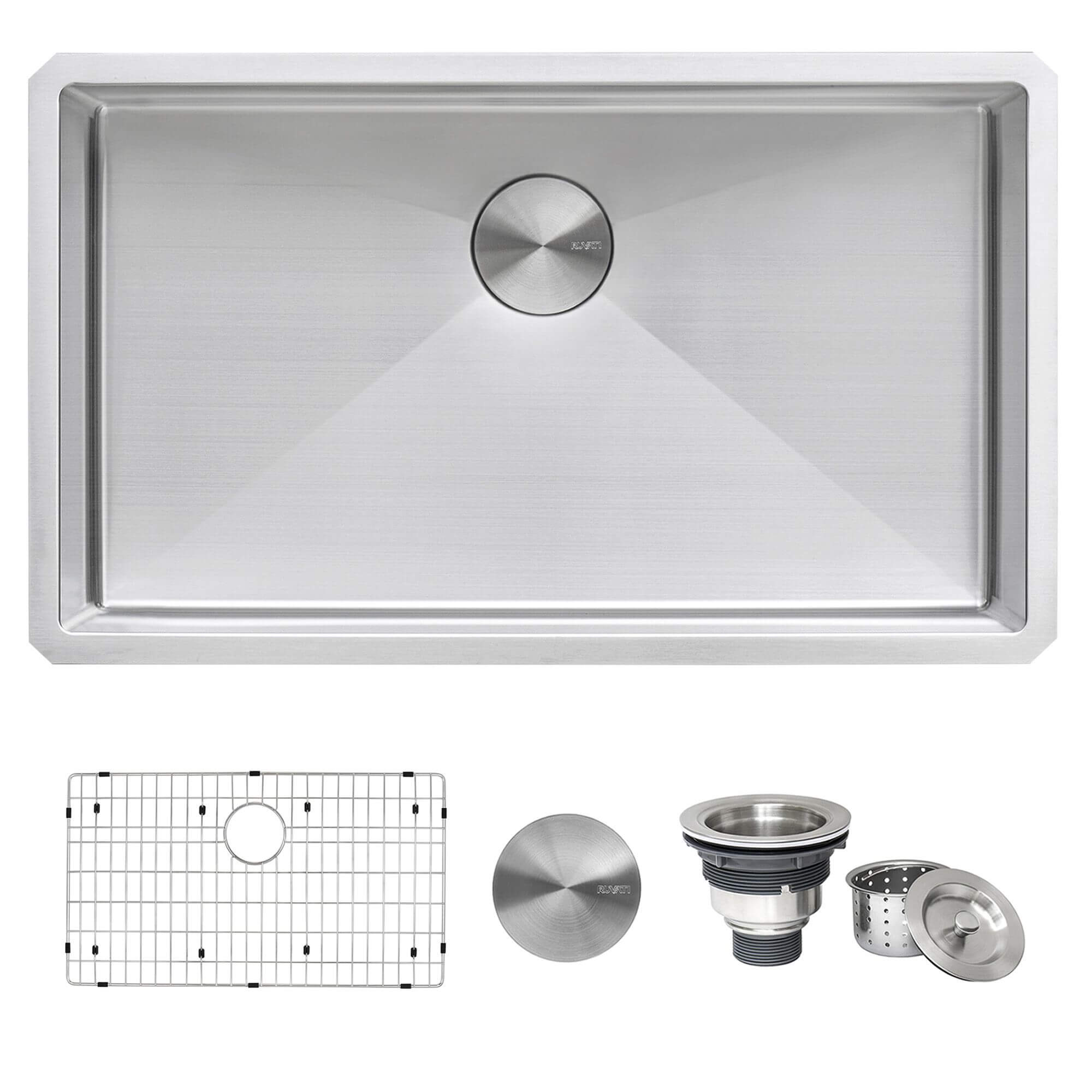 Ruvati Gravena — Tarja de Cocina en Acero Inoxidable — Acero Inoxidable