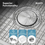 Ruvati Tribeca — Tarja de Cocina en Acero Inoxidable — Acero Inoxidable — 4