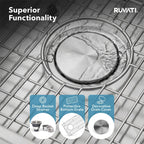 Ruvati Tribeca — Tarja de Cocina en Acero Inoxidable — Acero Inoxidable — 4