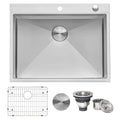 Ruvati Tirana Pro — Tarja de Cocina en Acero Inoxidable — Acero Inoxidable