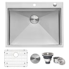 Ruvati Tirana Pro — Tarja de Cocina en Acero Inoxidable — Acero Inoxidable