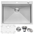 Ruvati Tirana Pro — Tarja de Cocina de 30 x 22 pulg en Acero Inoxidable — Acero Inoxidable