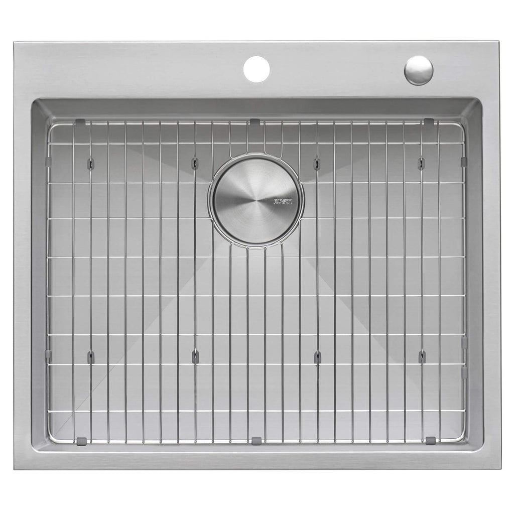 Ruvati Tirana Pro — Tarja de Cocina de 24 x 20 pulg en Acero Inoxidable — Acero Inoxidable