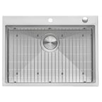 Ruvati Tirana Pro — Tarja de Cocina de 27 x 20 pulg en Acero Inoxidable — Acero Inoxidable