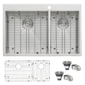 Ruvati Tirana — Tarja de Cocina de 33 x 22 pulg en Acero Inoxidable — Acero Inoxidable