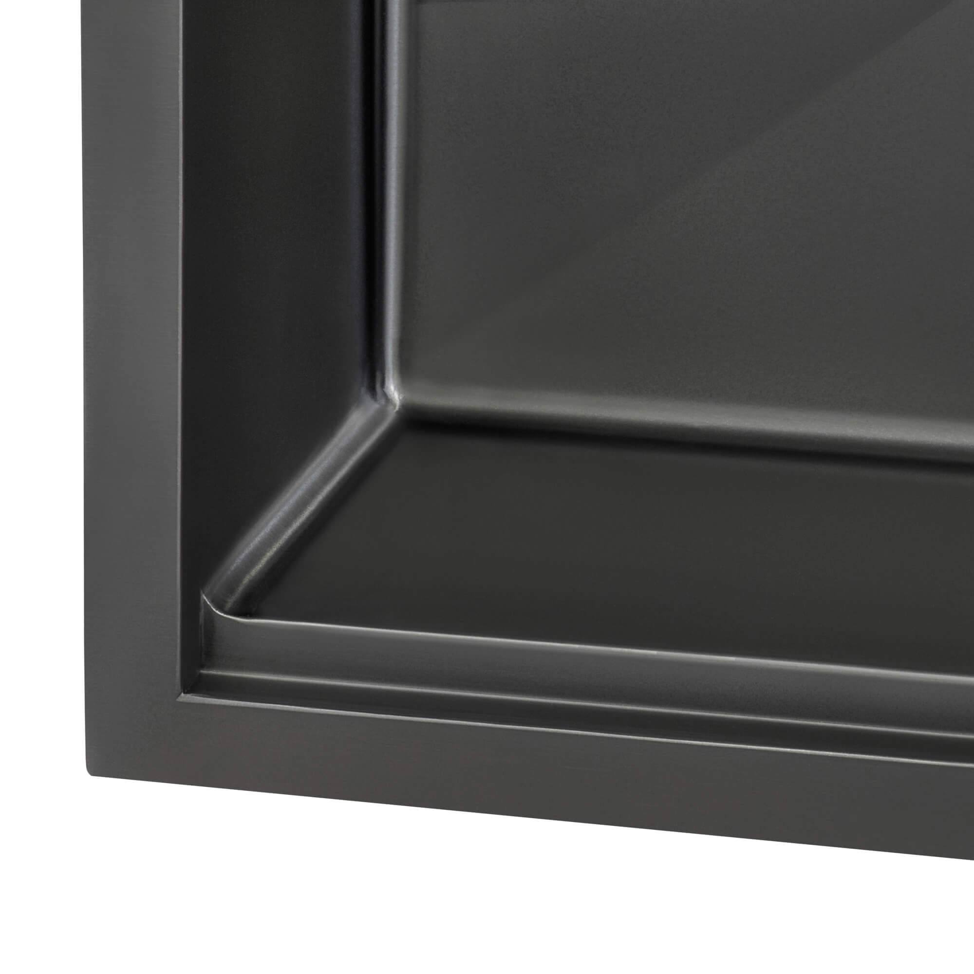 Ruvati Giana — Tarja de Bar / Prep en Acero Inoxidable — Negro Gunmetal — 2