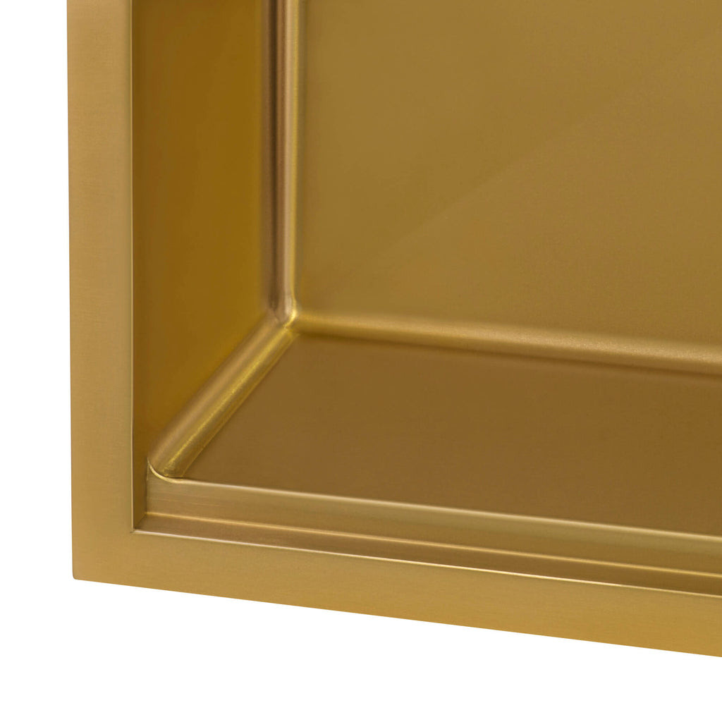 Ruvati Giana — Tarja de Bar / Prep en Acero Inoxidable — Oro Mate — 4
