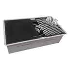 Ruvati Dual-Tier Nova — Tarja Workstation de Cocina en Acero Inoxidable — Acero Inoxidable — 2