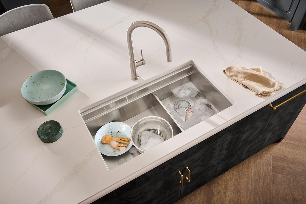 Ruvati Dual-Tier — Tarja Workstation de Cocina en Acero Inoxidable — Acero Inoxidable — 2