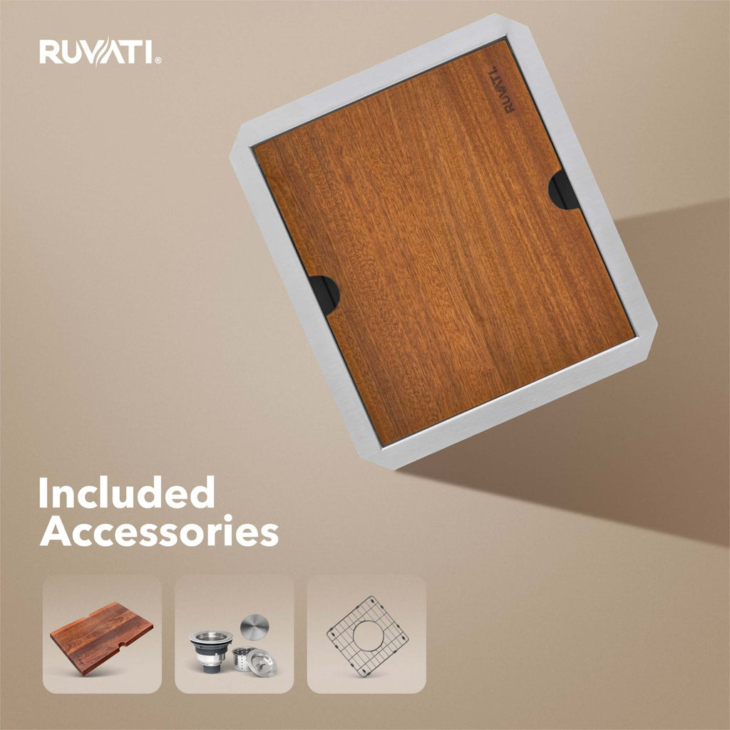 Ruvati Roma — Tarja de Bar / Prep en Acero Inoxidable — Acero Inoxidable — 1