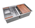 Ruvati Roma — Tarja Workstation de Cocina en Acero Inoxidable — Acero Inoxidable