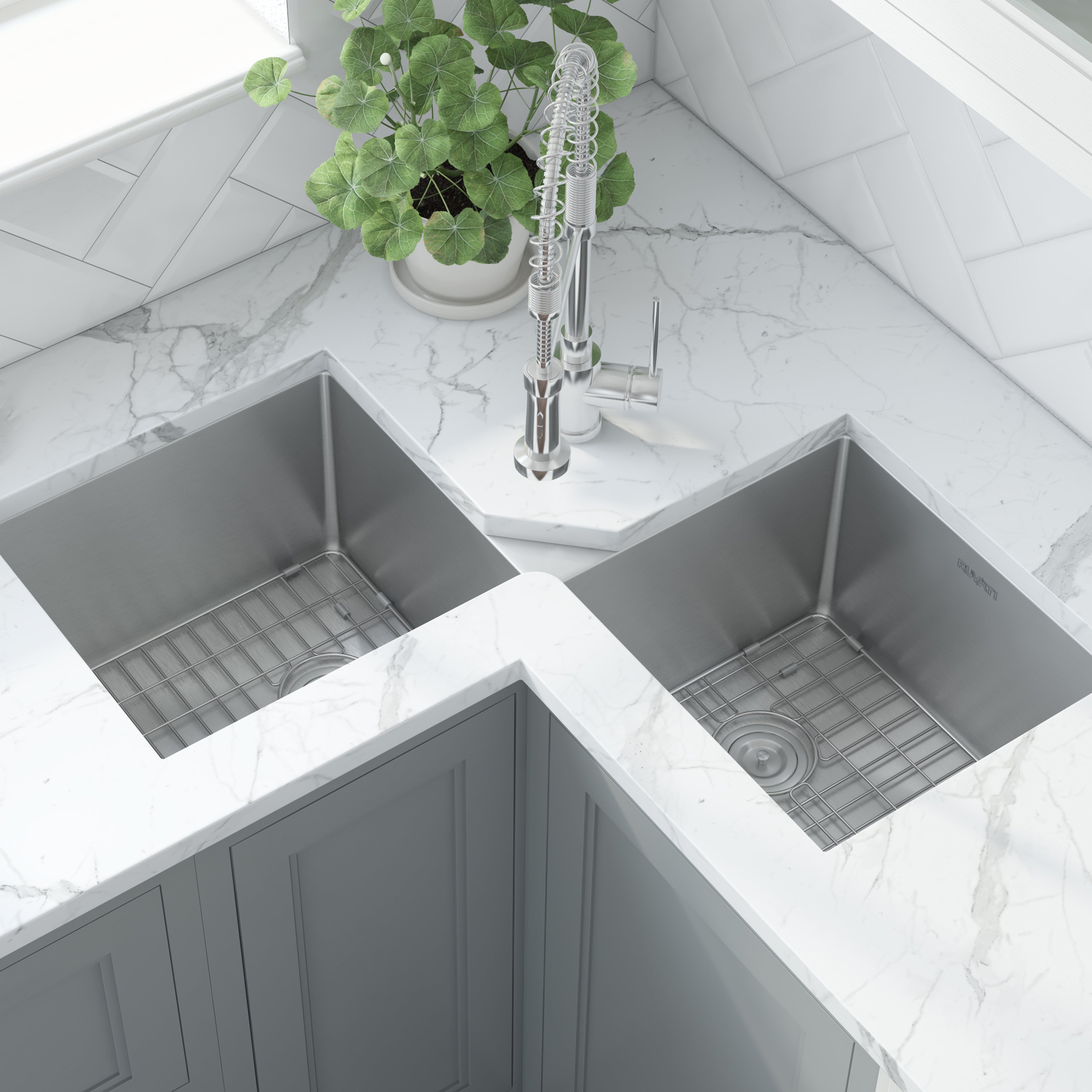 Ruvati Gravena — Tarja de Cocina en Acero Inoxidable — Acero Inoxidable — 1