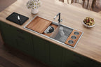 Ruvati Dual-Tier — Tarja Workstation de Cocina en Acero Inoxidable — Acero Inoxidable — 3