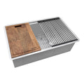 Ruvati Veniso — Tarja Workstation de Cocina en Acero Inoxidable — Acero Inoxidable