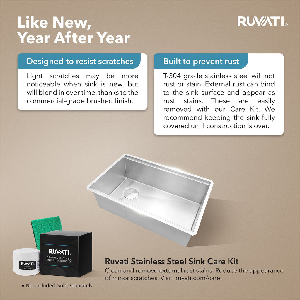 Ruvati Veniso Nova — Tarja Workstation de Cocina en Acero Inoxidable — Acero Inoxidable — 4