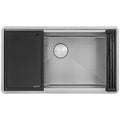 Ruvati Roma Hex — Tarja Workstation de Cocina en Acero Inoxidable — Acero Inoxidable