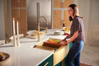 Ruvati Monaco — Tarja Farmhouse de Cocina en Acero Inoxidable — Oro Mate — 2
