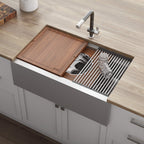 Ruvati Dual-Tier — Tarja Farmhouse de Cocina en Acero Inoxidable — Acero Inoxidable — 4