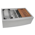 Ruvati Verona — Tarja Farmhouse de Cocina en Acero Inoxidable — Acero Inoxidable