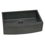 Ruvati Terraza — Tarja Farmhouse de Cocina en Acero Inoxidable — Negro Gunmetal — 3