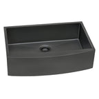 Ruvati Terraza — Tarja Farmhouse de Cocina en Acero Inoxidable — Negro Gunmetal — 3